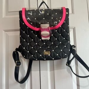 Betsey Johnson - Luv Betsey Nicole Diamond Heart Quilted Backpack